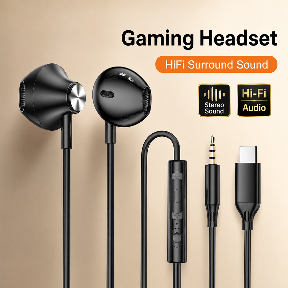 Tablet Gaming Accessories - Słuchawki HiFi Surround z mocnym basem