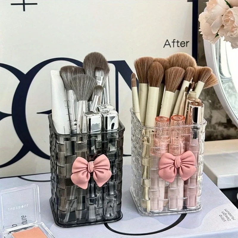 Case With Pencil Holder - 2 szt. przezroczystych akrylowych pudełek do