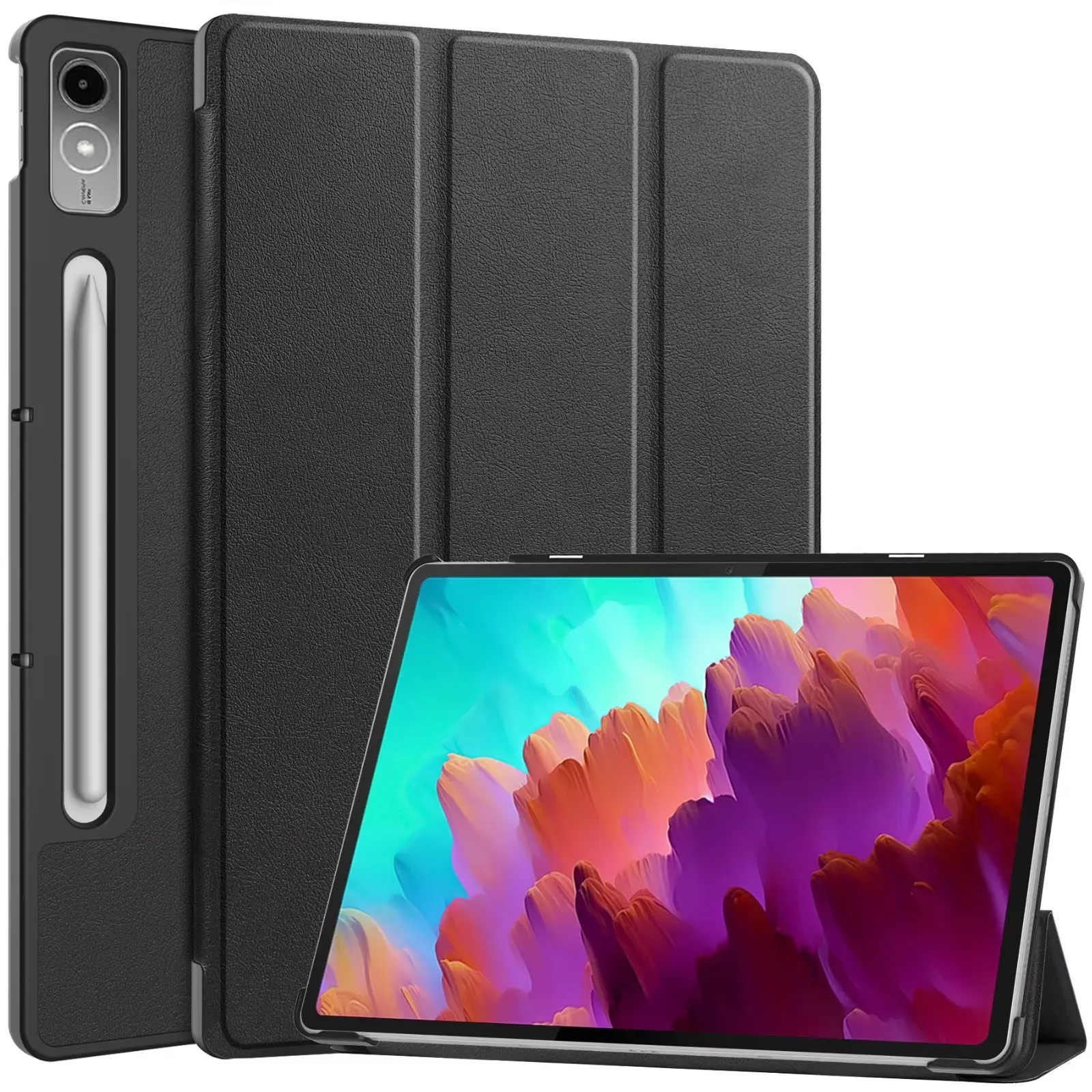 Lenovo Tablet P12 Accessories - Skórzane etui ochronne z magnetycznym zamknięciem,