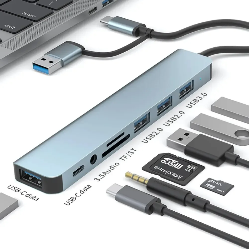 Koncentrator USB-C 8 w 2 z czy – Usb Hub Type C recenzja i cena