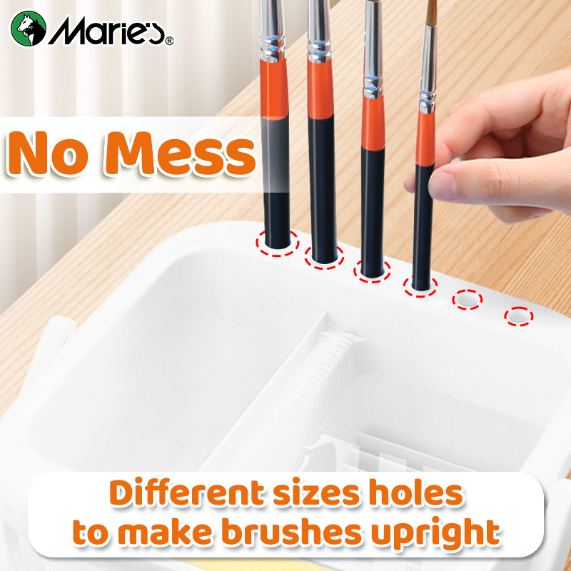 Marie's White Paint Brush Clea – Case With Pencil Holder recenzja i cena